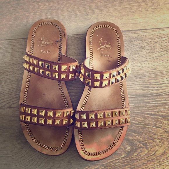 Mens 100% authentic Christian Louboutin sandals. - Picture 1 of 2